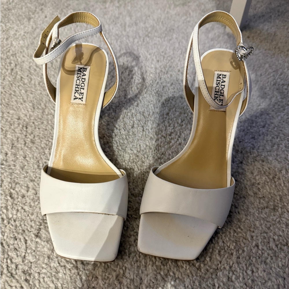 Badgley Mischka Women’s Cady Square Toe High Heel Sandals - Picture 2 of 3
